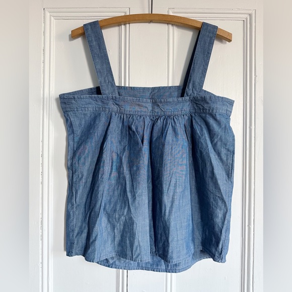 NWT Chambray Apron Tank Top. Size Small. - Picture 2 of 6